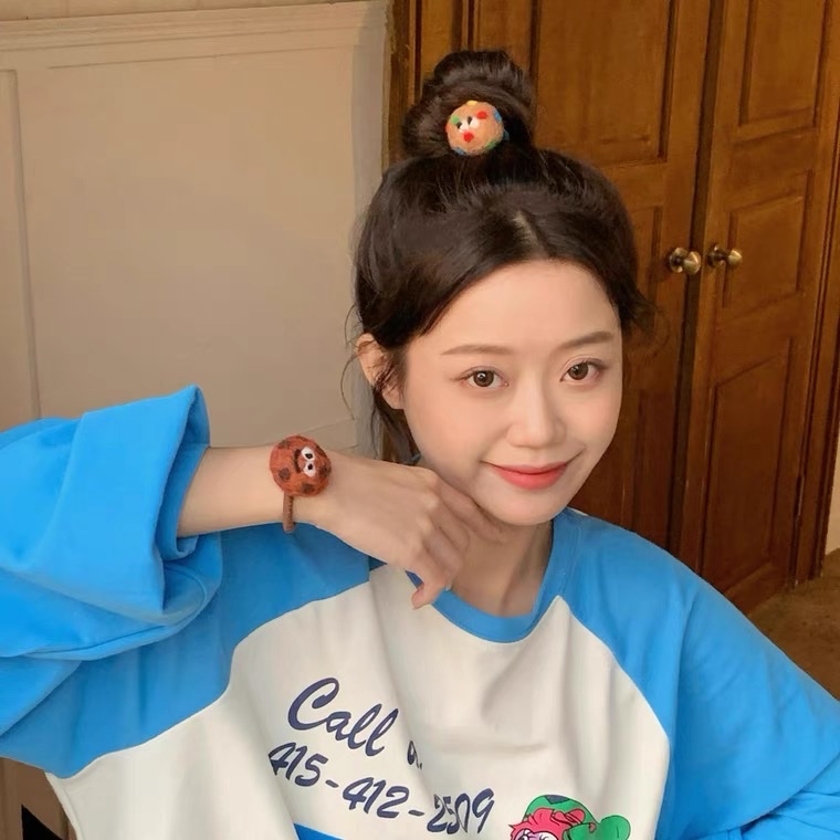 Sweet Heart Quqi ~ Cute ins style hair band Headband 2022 New high-elasticity thickened towel band rubber band women's hair tie Specification image