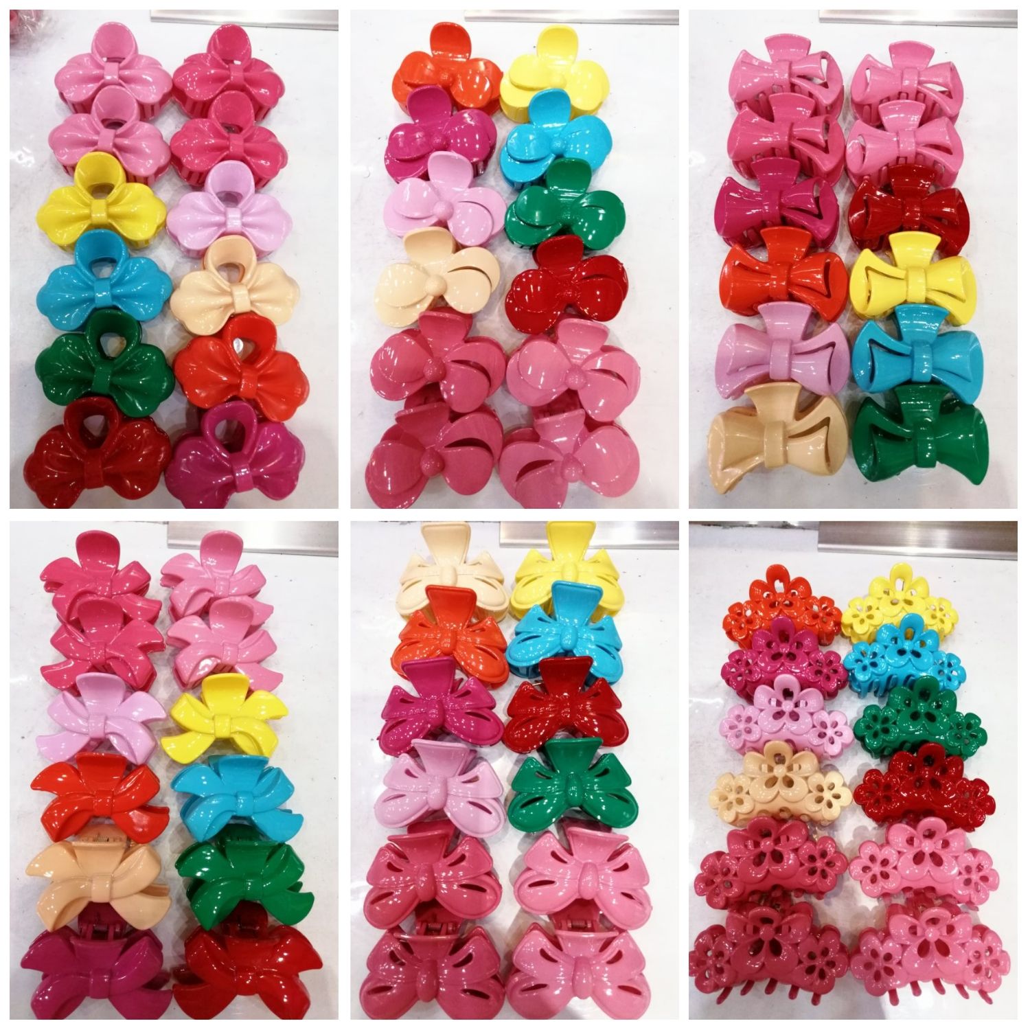 Haishen Accessories, a popular and trendy Korean-style fashionable classic plastic hairpin with spray painting, dot and color details Picture