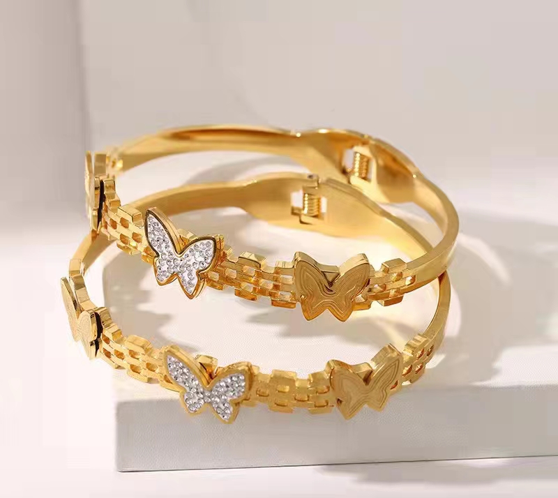 LKSTYLE non-fading titanium steel bracelet, ins cold style, high-end, niche design, exquisite internet-famous style Specification image