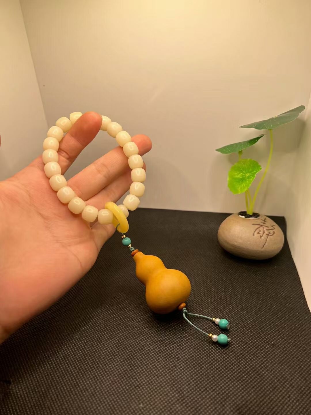 天然白玉菩提珠大蒜头葫芦串串，保平安招财纳福详情图8