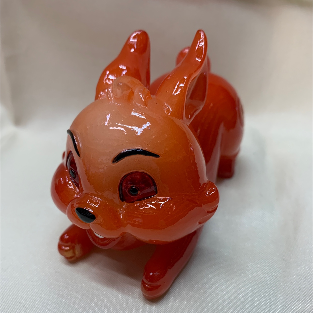 CAI's exquisite resin hand-painted decorative item 20227: A Jade Rabbit for Attracting Wealth Item Picture