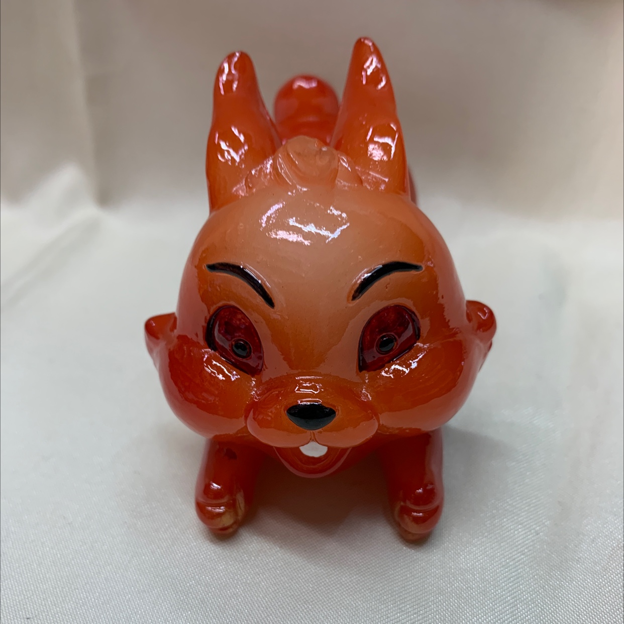 CAI's exquisite resin hand-painted decorative item 20227: A Jade Rabbit for Attracting Wealth