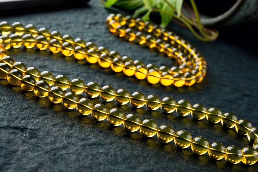 墨西哥蓝108颗3A净水蓝珀手串翔宇串珠01