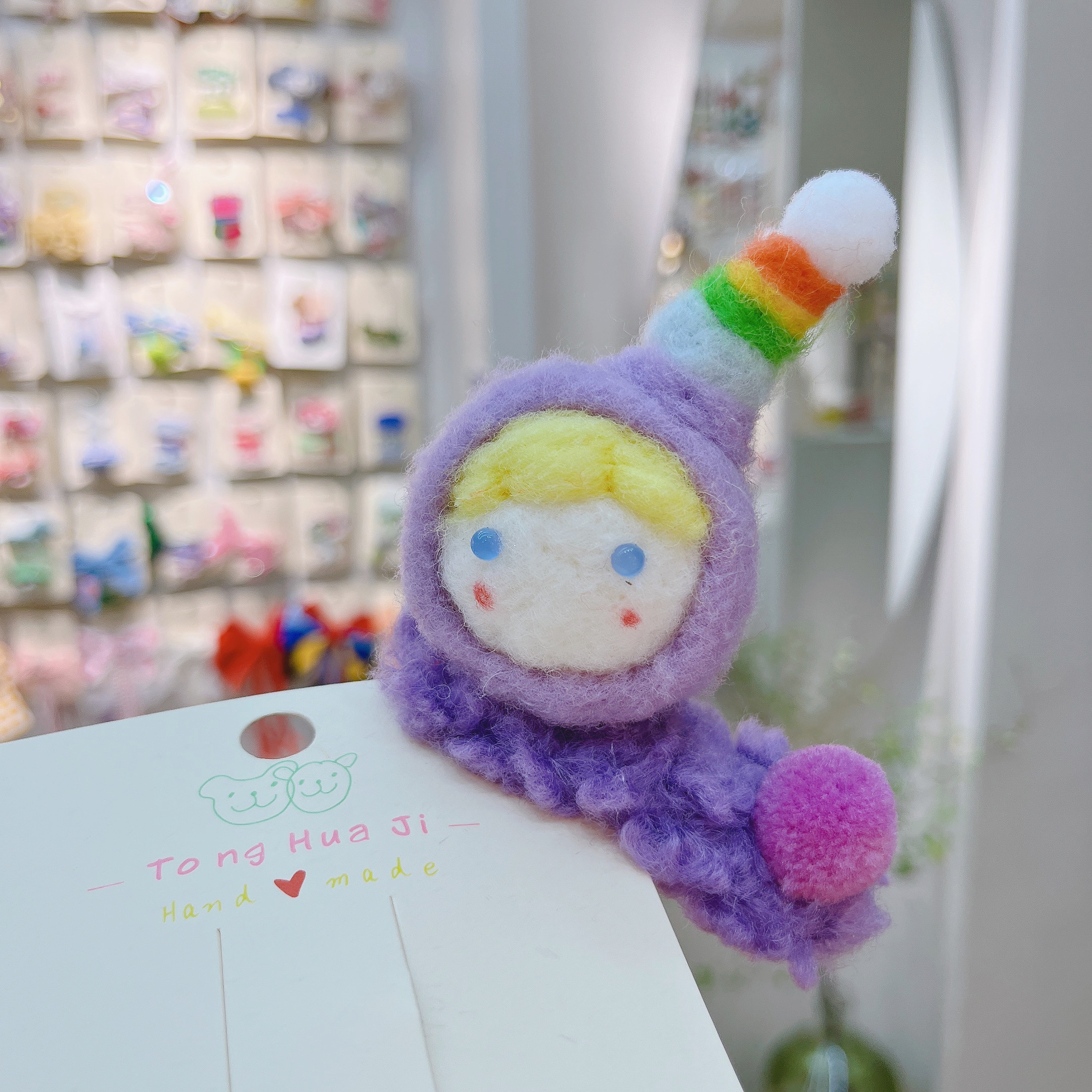 紫色卡通夹子详情1