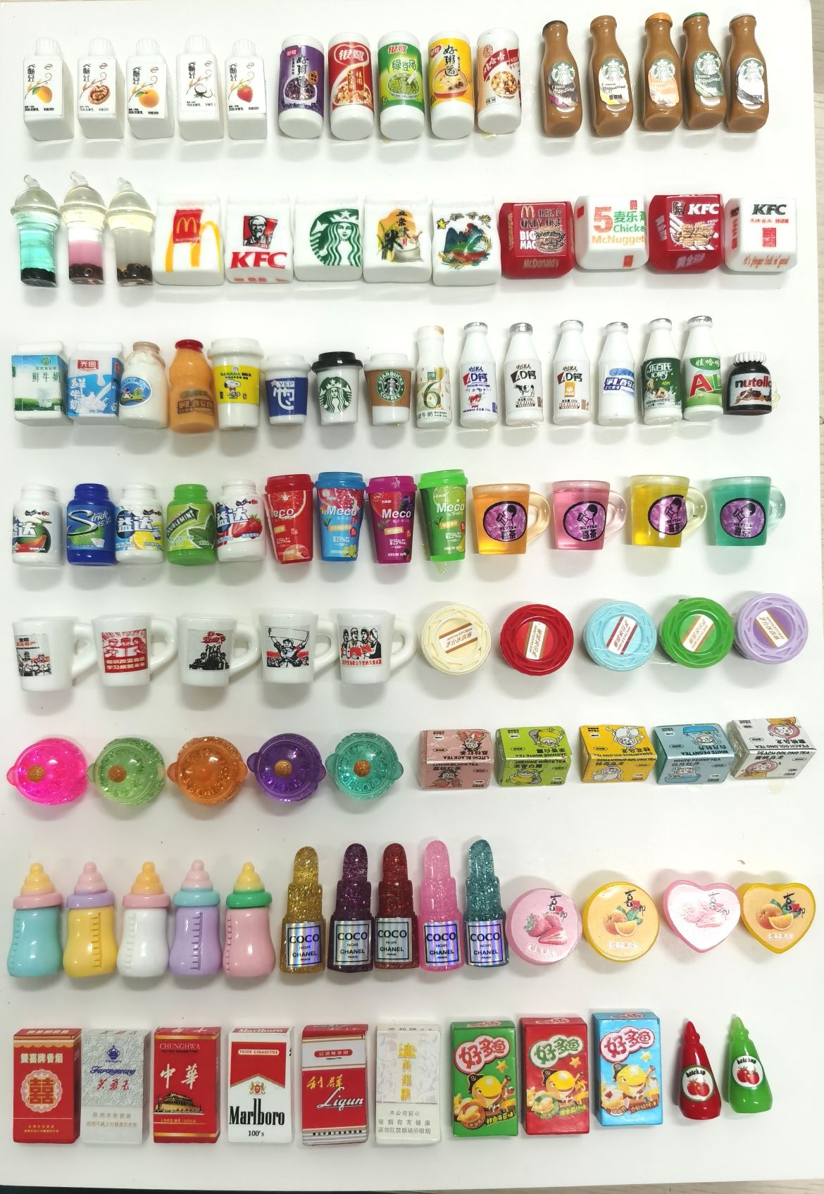 Resin accessories, mobile phones, refrigerators, patch materials, DIY handcrafted small bottles, wine bottles, simulation toys, accessories, beverage bottles, food and play ornaments, mixed packaging, clear packaging wholesale, queer, 500 pieces per package detail image 11