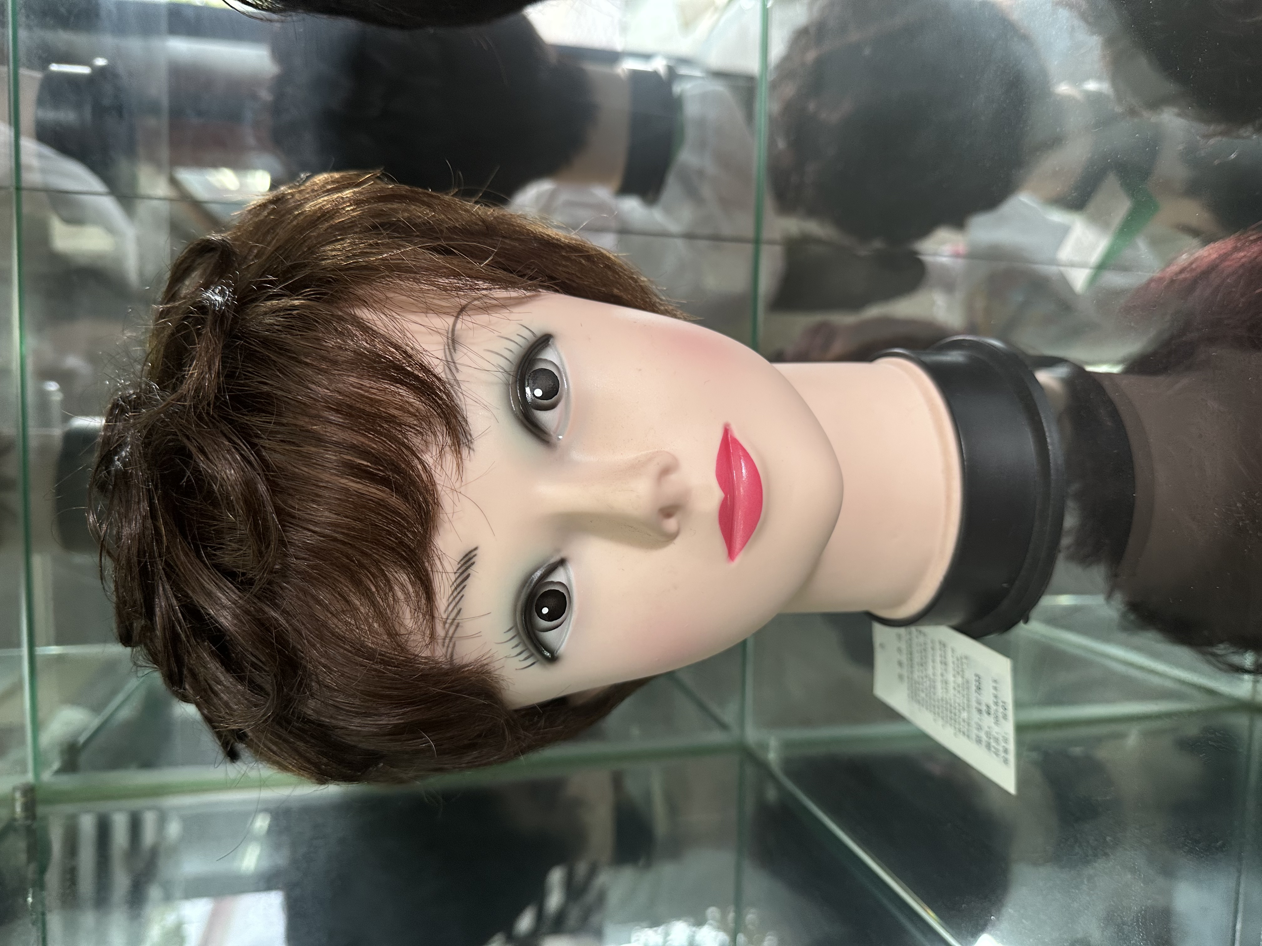 Middle-aged and elderly women's wigs, short summer hair for mothers, real hair for women, full head sets, natural real hair strands, full real hair wigs, 2 Specification image