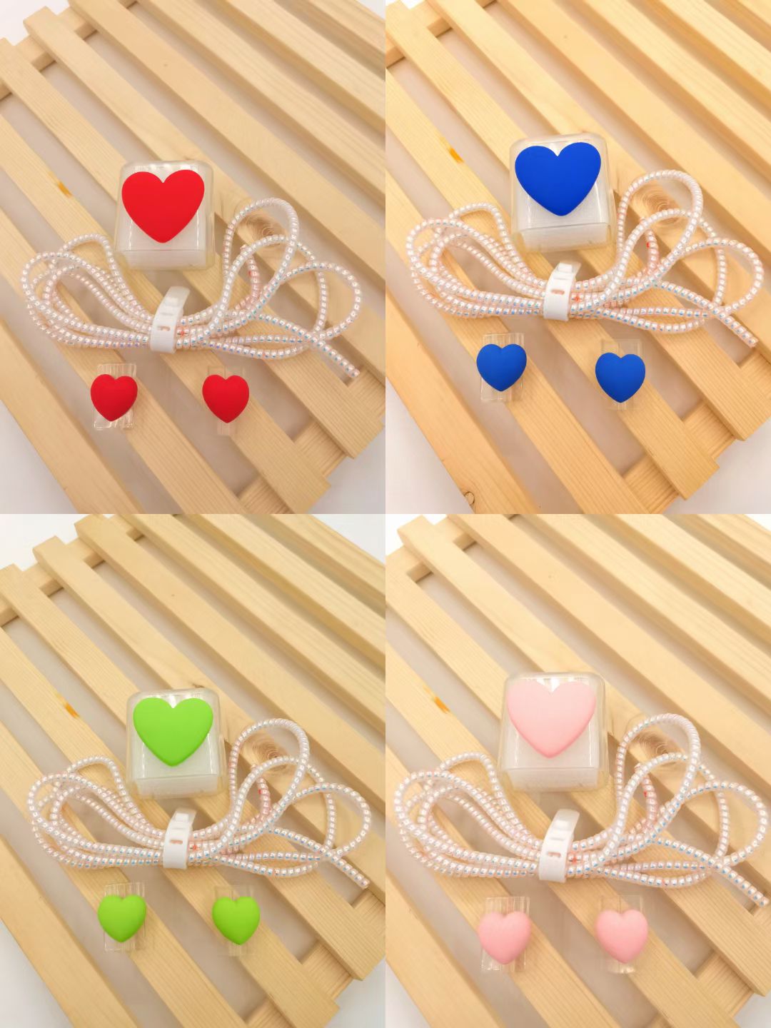 Five-piece set of charging head protective case, data cable protective case and winding device details Picture