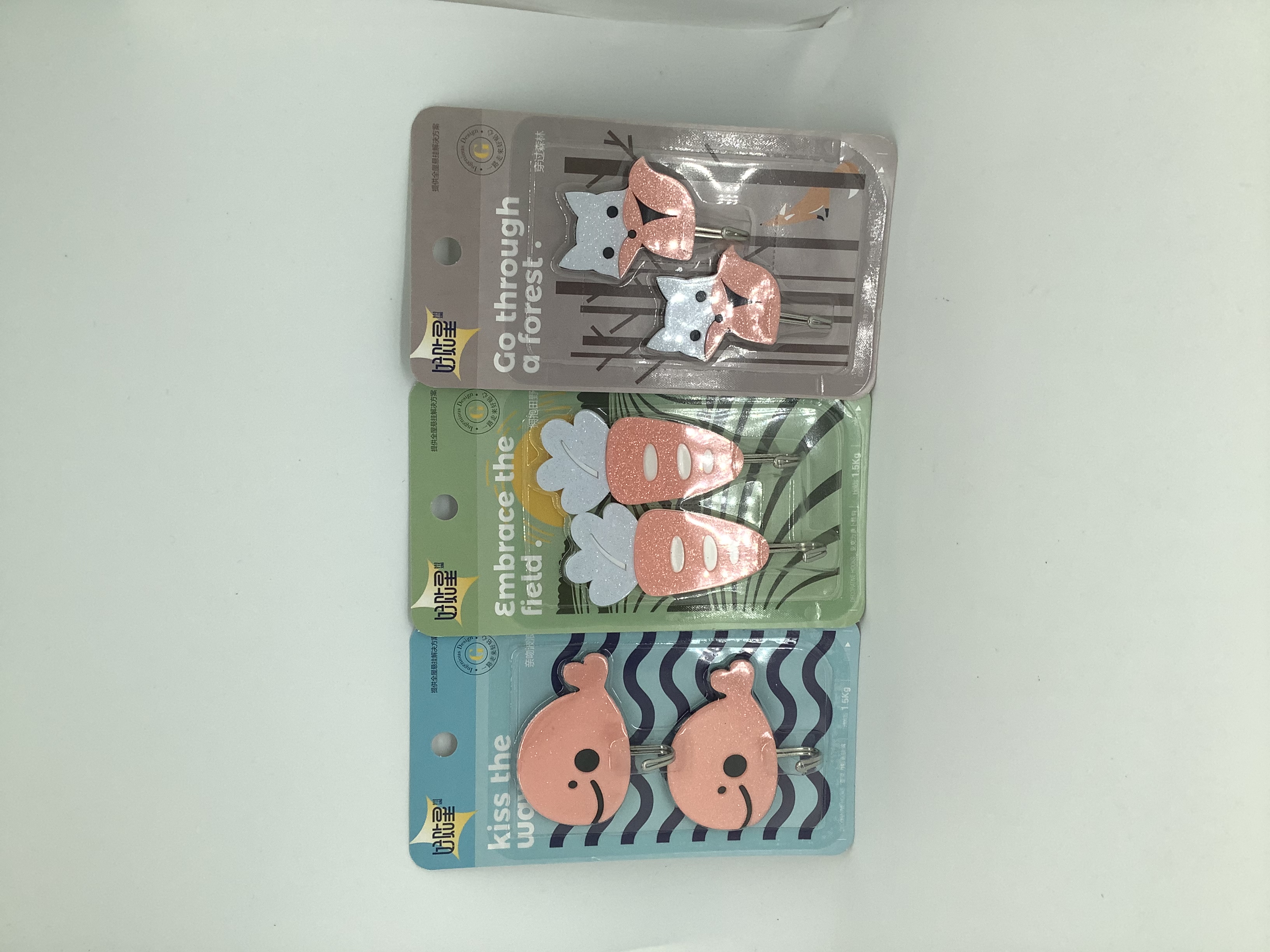 亚克力系列多功能挂钩 厨房浴室衣帽间免打孔粘钩