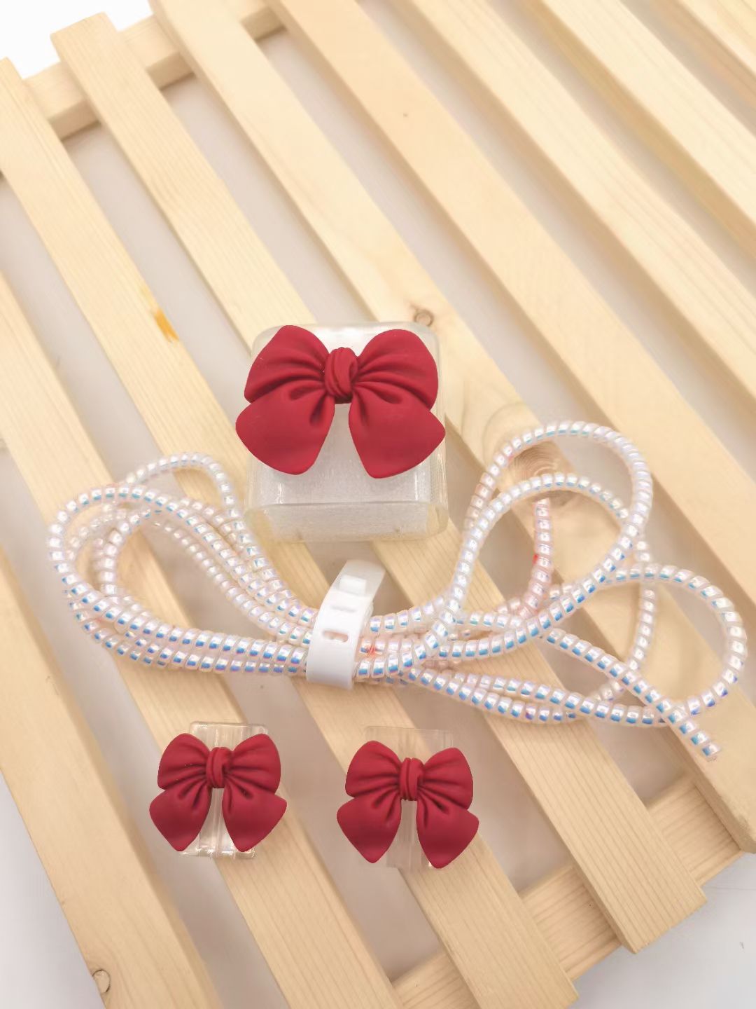 Five-piece set of charging head protective case, data cable protective case and winding device detail image 14