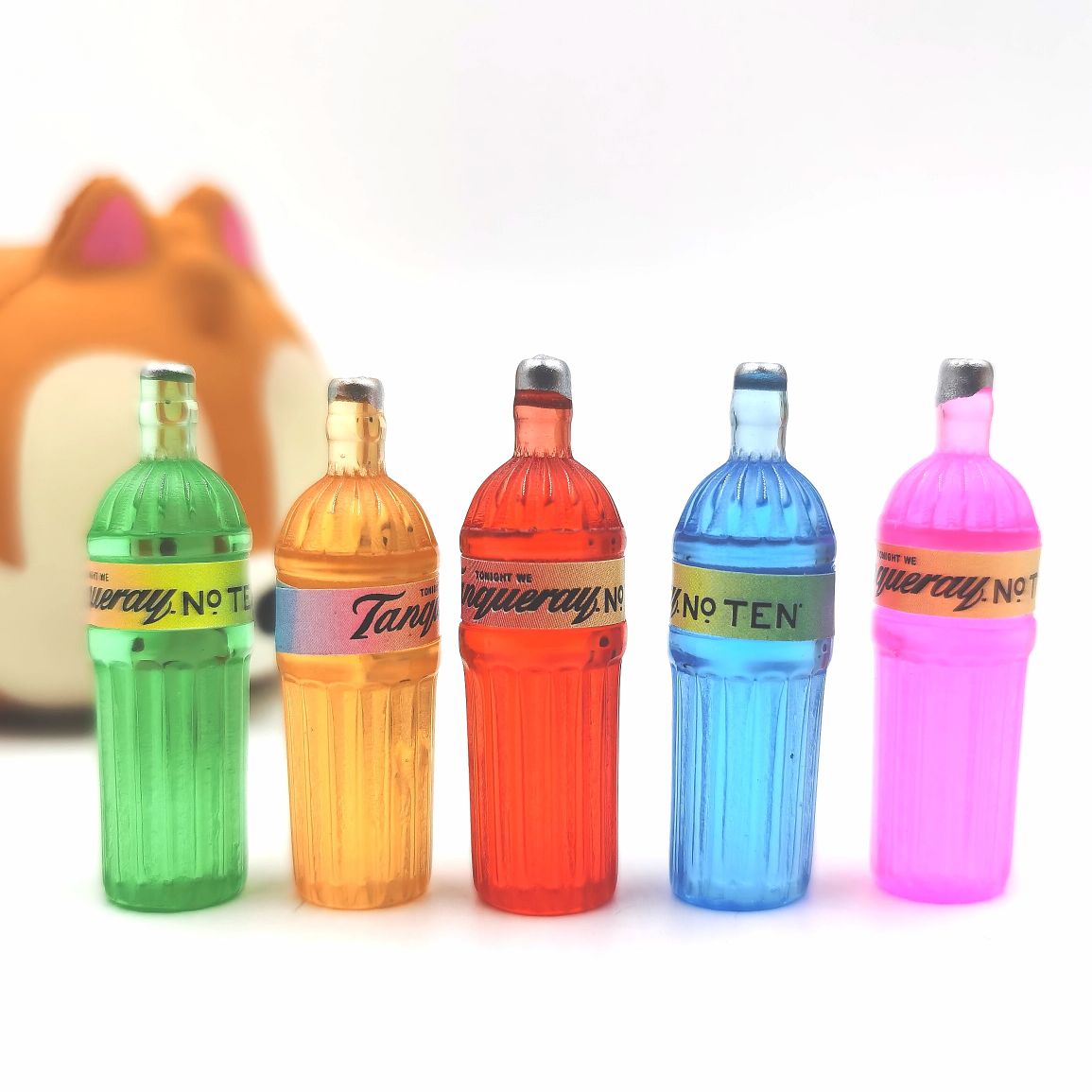 Resin accessories, mobile phones, refrigerators, patch materials, DIY handcrafted small bottles, wine bottles, simulation toys, accessories, beverage bottles, food and play ornaments, mixed packaging, clear packaging wholesale, 10# wine, 500 pieces per pack details Picture