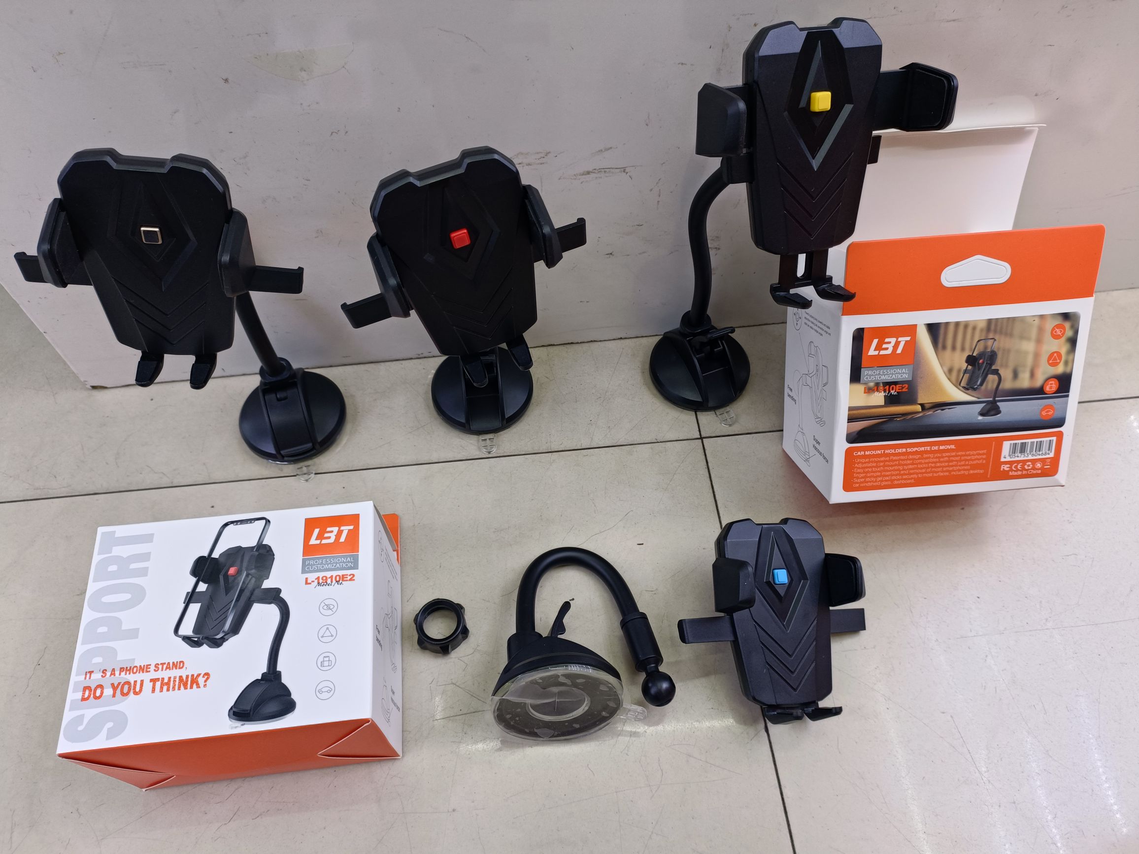 1910E2弯折吸盘支架 车载手机支架