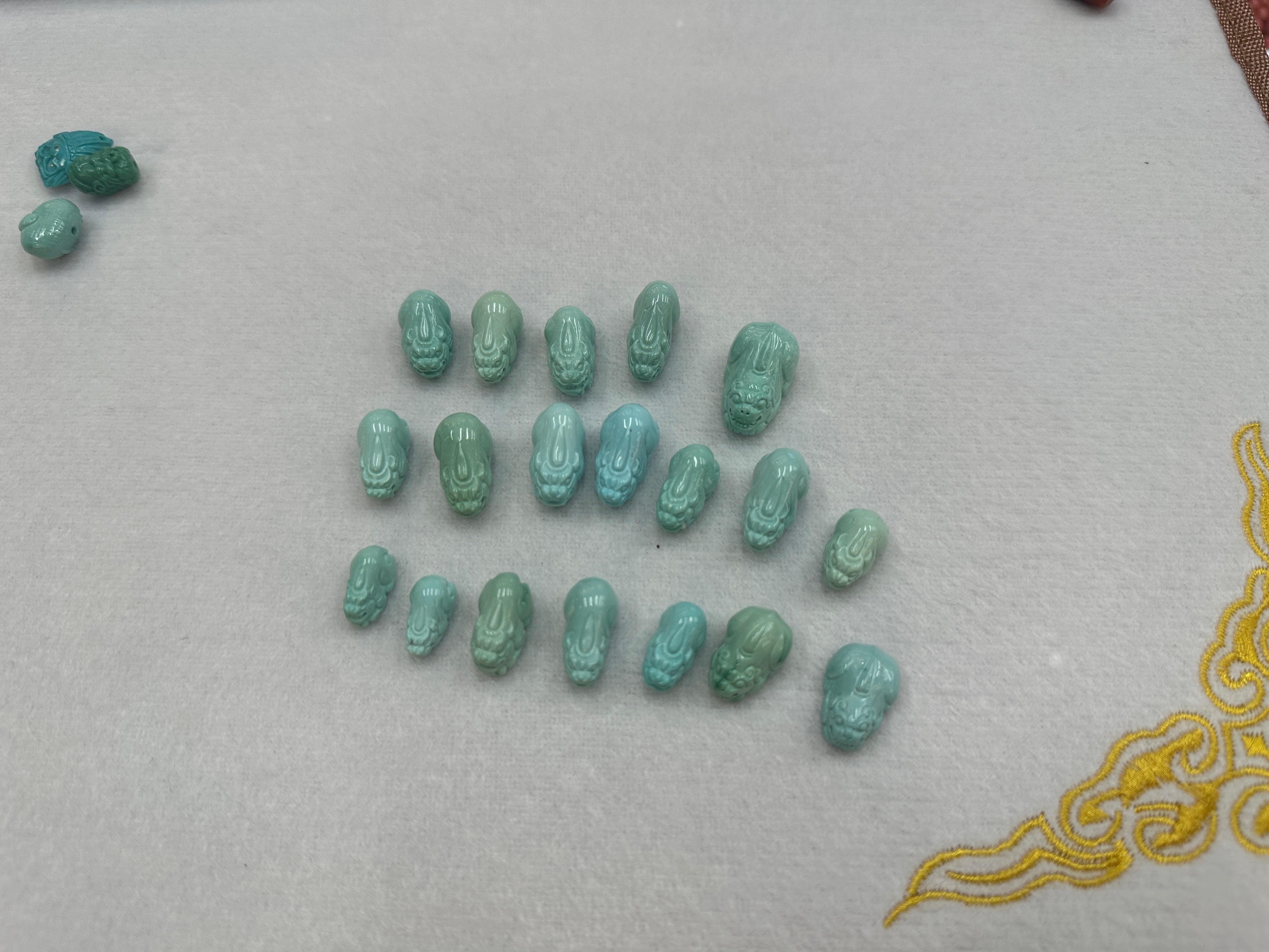 天然绿松高瓷/绿松石/手链产品图