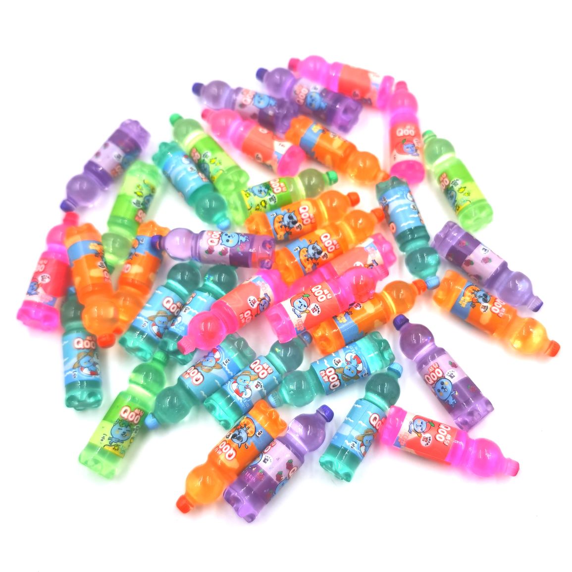 Resin accessories, mobile phones, refrigerators, patch materials, DIY handcrafted small bottles, wine bottles, simulation toys, accessories, beverage bottles, food and play ornaments, mixed packaging, clear packaging wholesale, queer, 500 pieces per package