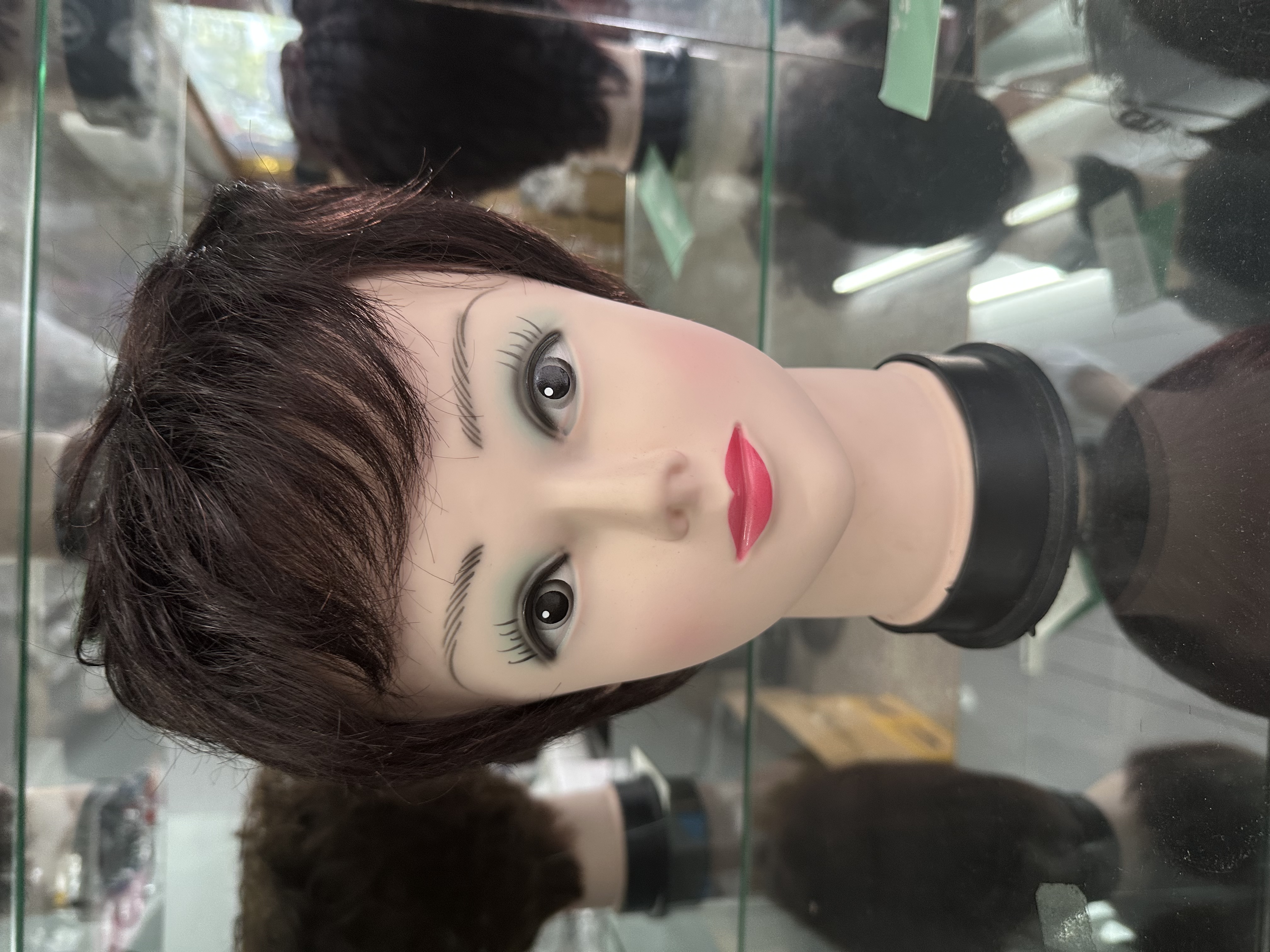 Middle-aged and elderly wigs, women with short summer hair, mothers with real hair, women with full hair sets, natural real hair strands wigs, full real hair Specification image