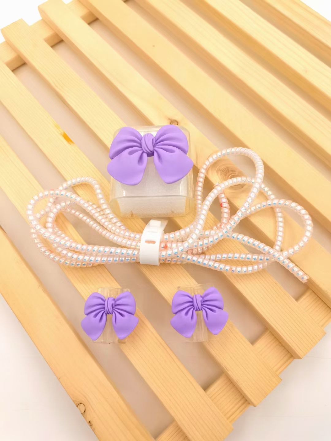 Five-piece set of charging head protective case, data cable protective case and winding device detail image 9