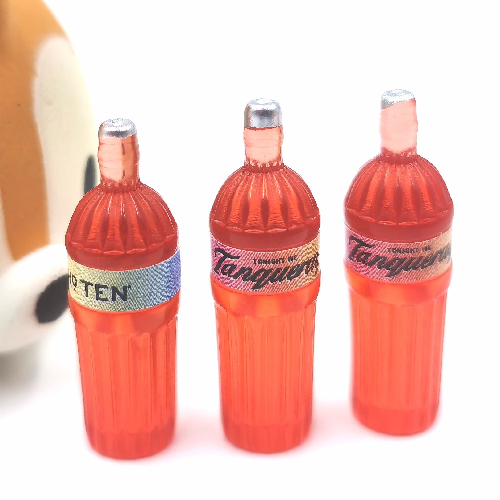 Resin accessories, mobile phones, refrigerators, patch materials, DIY handcrafted small bottles, wine bottles, simulation toys, accessories, beverage bottles, food and play ornaments, mixed packaging, clear packaging wholesale, 10# wine, 500 pieces per pack Item Picture