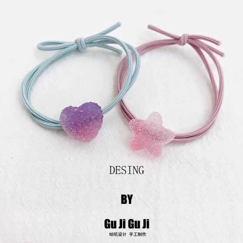 Japanese and South Korean Internet celebrities, student hair ties, gummy candies, small rubber bands, hair ties, female hair accessories, boyfriend small leather cases, hair bands, and headwear Item Picture