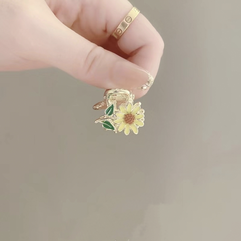 迷你画油向日葵花朵，网络流行爆款迷你抓夹
