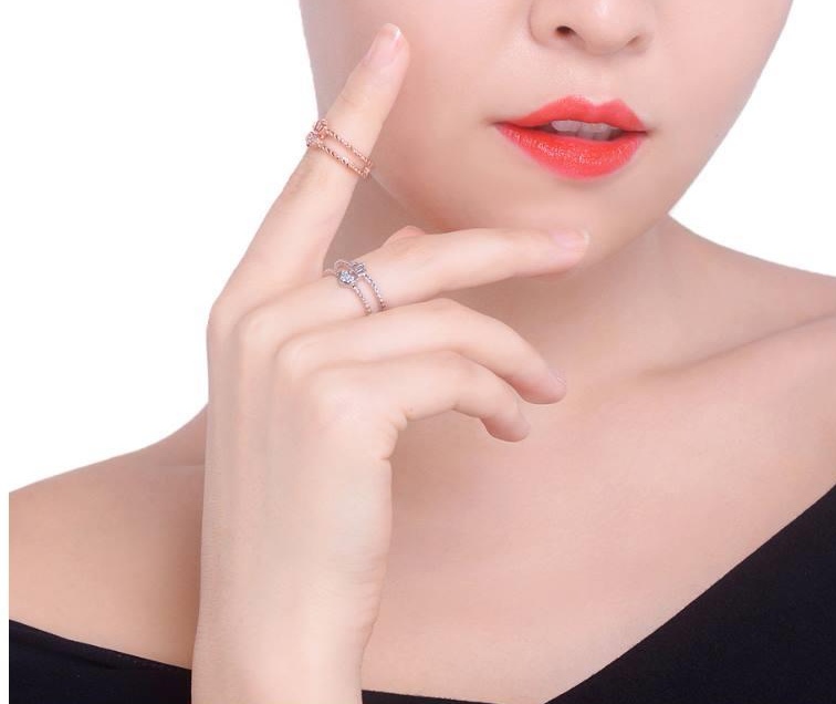 精美时尚戒指/韩系女生戒指/开口戒指产品图