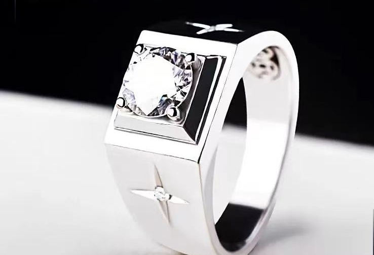 Fashionable rings, men's diamond rings, business simple men's rings, wedding rings Application Scenario