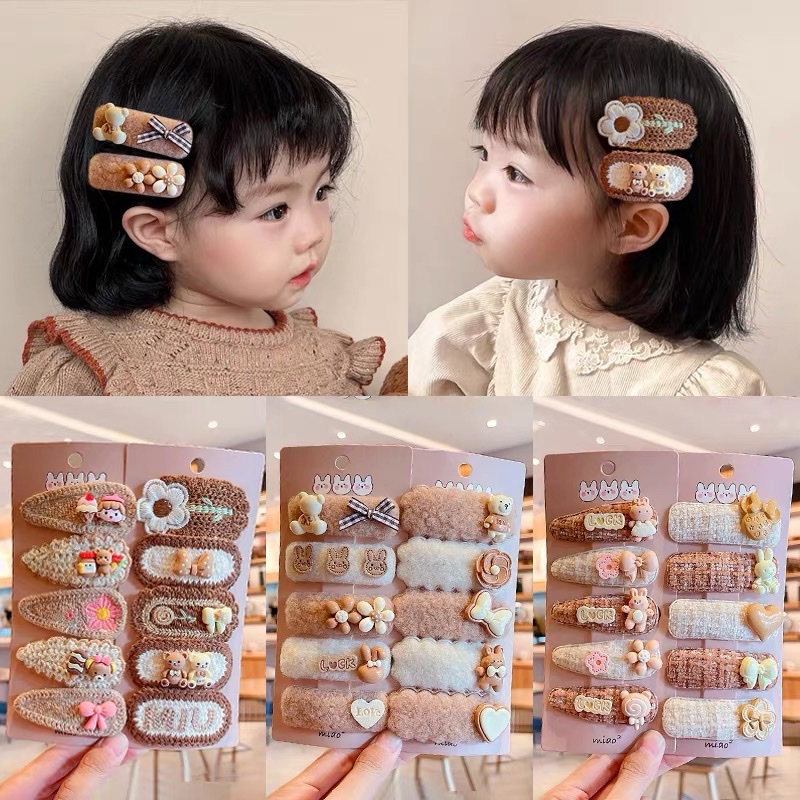 Accesorios para el pelo para niños red net crema color peluche oso clip de pelo para niñas bebé lindo flequillo clip de pelo para niñas Application Scenario