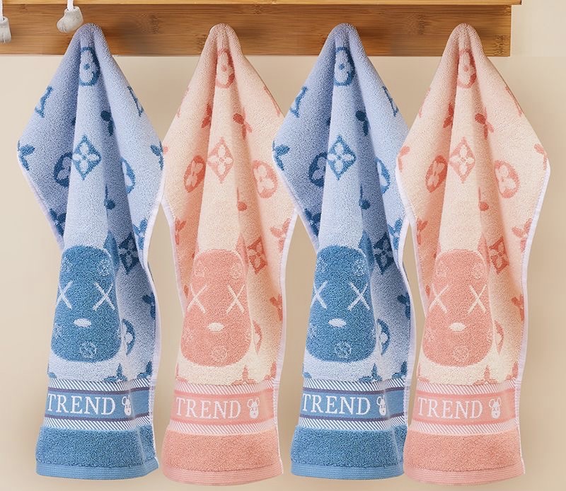 Pure cotton children's towels, bath towels, all-cotton soft face towels, men's cartoon and women's cleansing towels, home face wiping towels, small towels