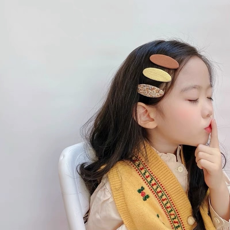 New children's popular hair clips, hair accessories, little girls' hair clips, children's and kids' cute baby Korean-style bangs clips Application Scenario