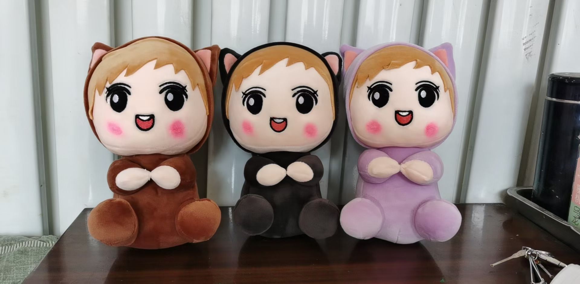 An 8-inch little girl, in three colors