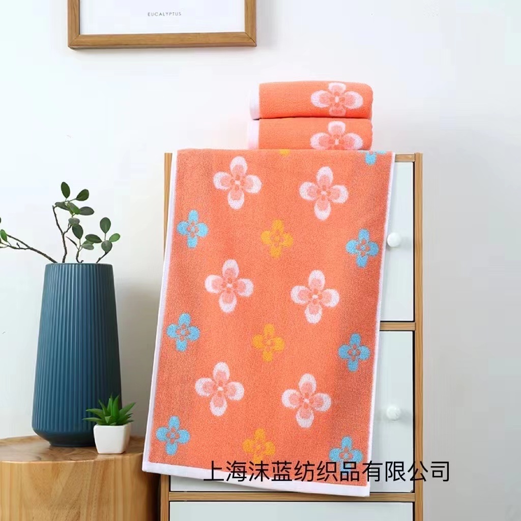 Pure cotton, soft, absorbent and non-shedding, high-end thickened towels for men, women, adults and couples to wash their faces. Wholesale household face towels details Picture