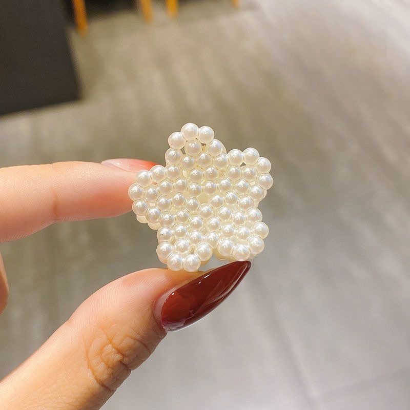 义乌国际商贸城好再来饰品3569摊位头饰批发韩版简约珍d珠兔夹卡通可爱发子发心小抓夹女生简约刘海夹发卡