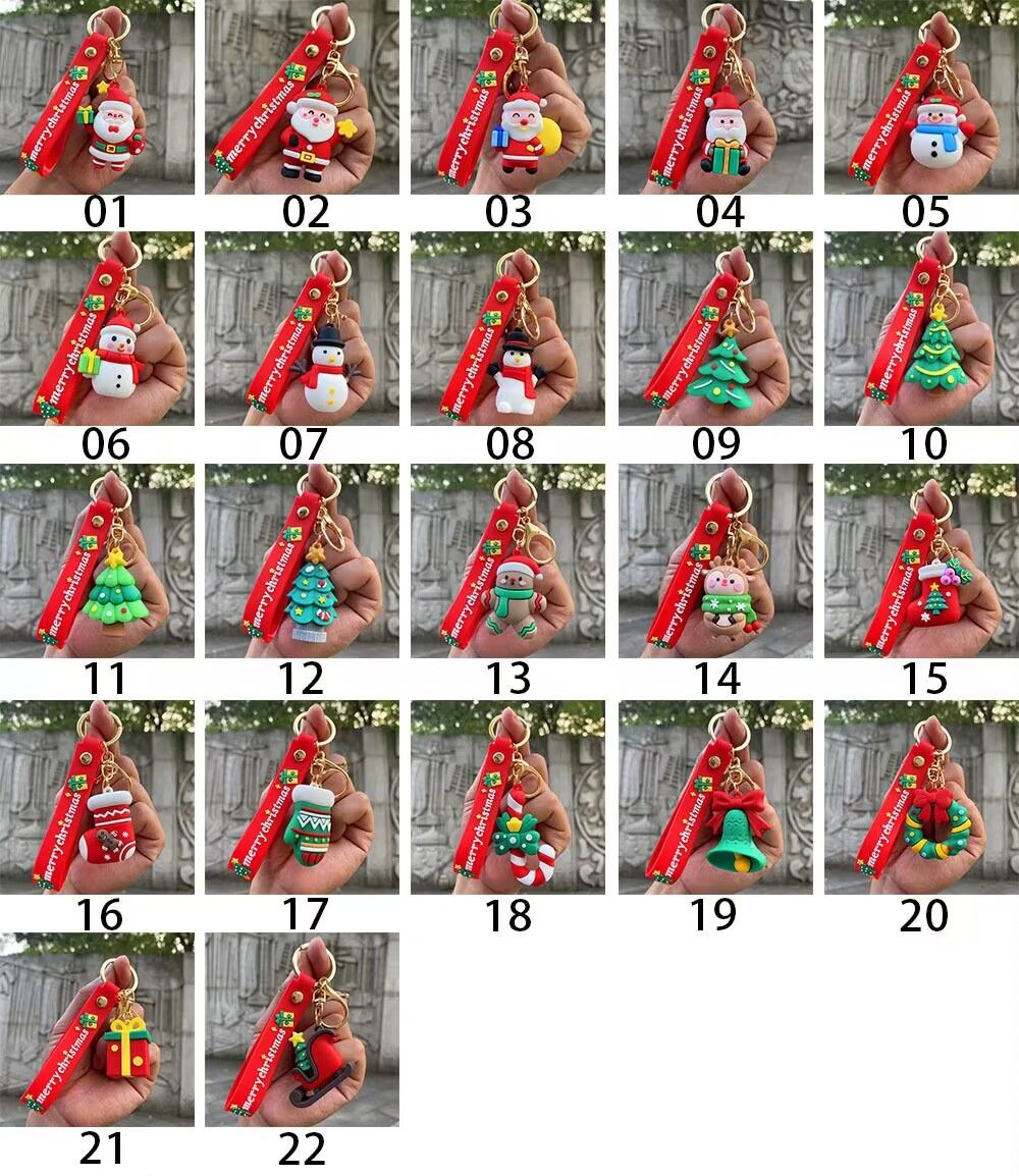 圣诞钥匙扣挂件书包装饰创意礼品卡通可爱柏烨工艺品