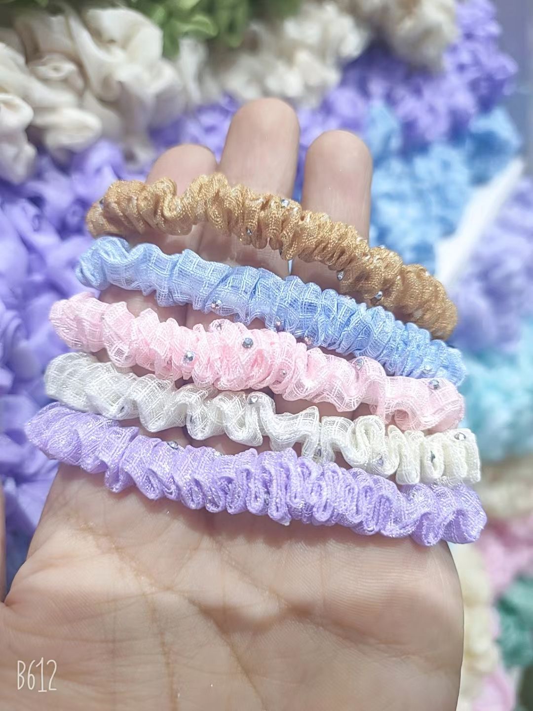 Small intestine ring 25 cross-border hot sale 60 colors solid color bright color Ding Pig large Intestine Ring Hair ring Elastic hair ring factory direct supply