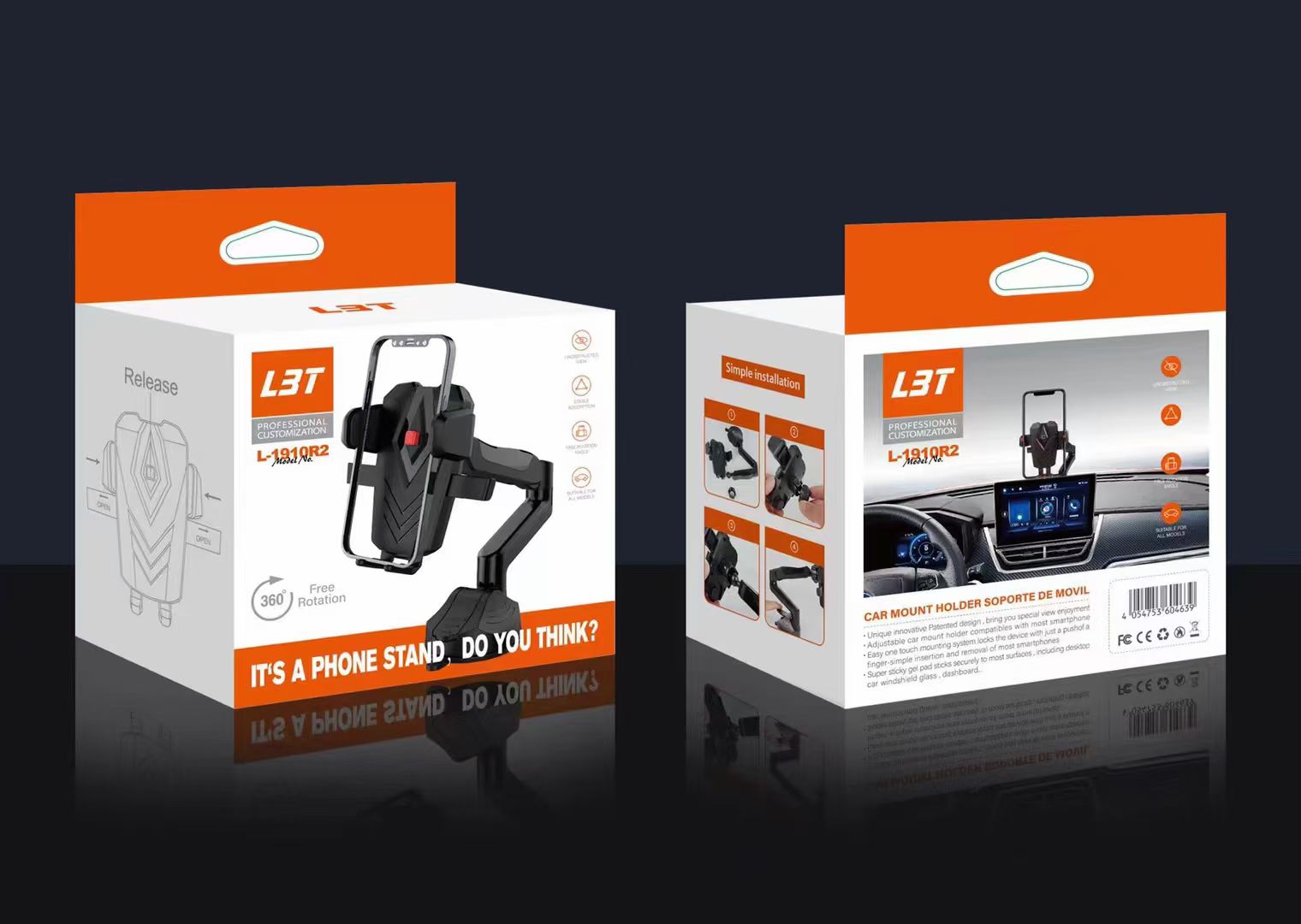 1910R2旋转360吸盘手机支架 车载支架详情图9