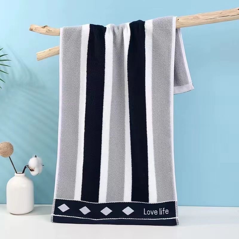 love life engrosamiento toalla de algodón para adultos uso doméstico suave y absorbente sin pérdida de pelo para hombres y mujeres estudiantes cara de limpieza toalla de baño Item Picture