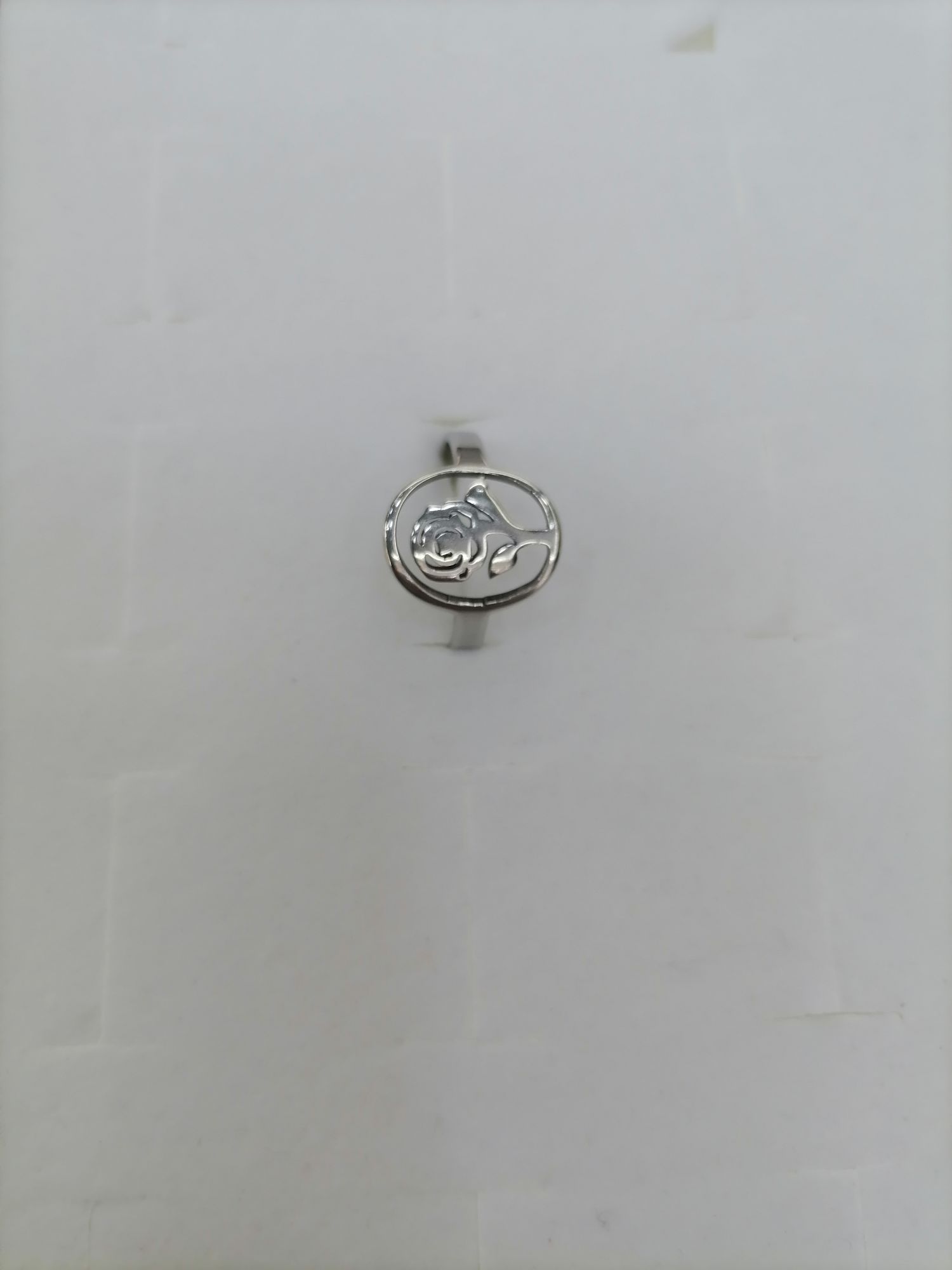 Titanium steel color rose hollowed-out ring, Red Star Jewelry 08-012