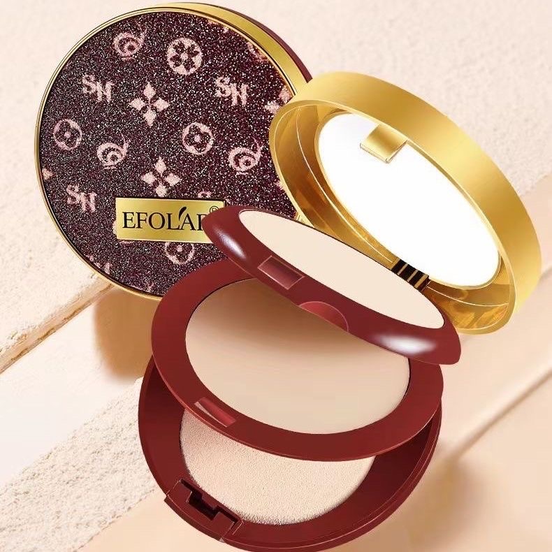 Evra Perfect Powder Compact offers long-lasting makeup, oil control, water resistance, sweat resistance, concealer coverage, no powder intake, no smudge, and is suitable for both dry and wet use details Picture