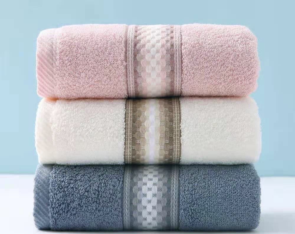 Pure cotton 4A grade antibacterial towel for both men and women, all-cotton, not easy to shed, large for home use, soft for washing face and absorbent details Picture