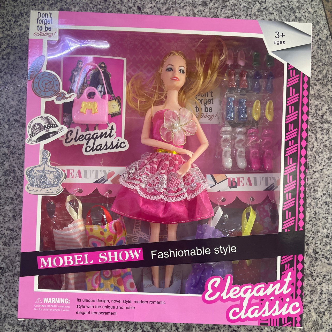 2022-43 New doll set with accessories. The dolls are solid and the hair is randomly selected. Doll mix style, random. Welcome both new and old customers to make your purchase Specification image