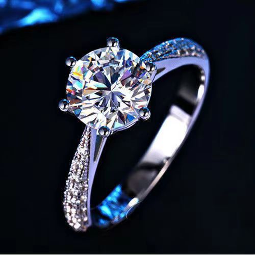 Luxurious full-diamond ring details Picture