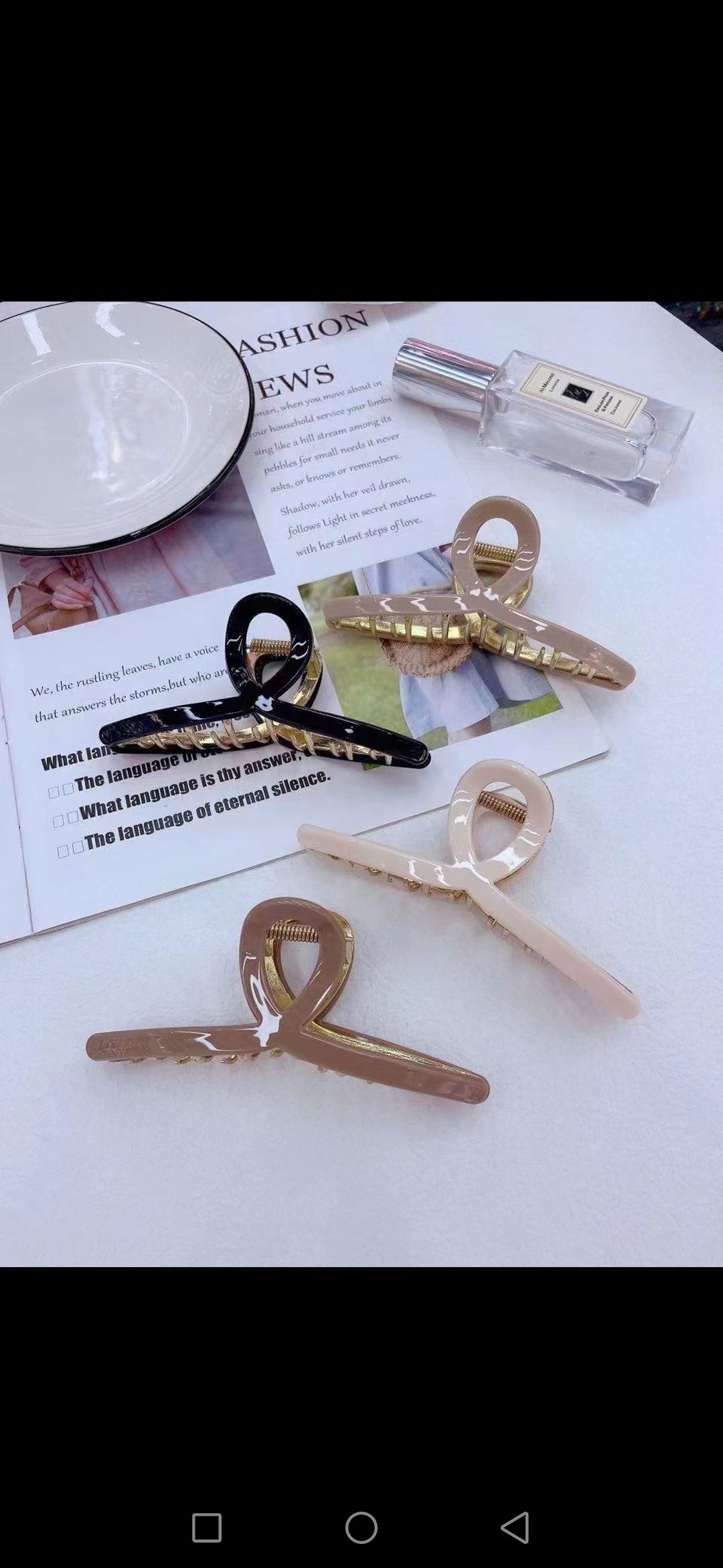 纯色合金抓夹衣架款