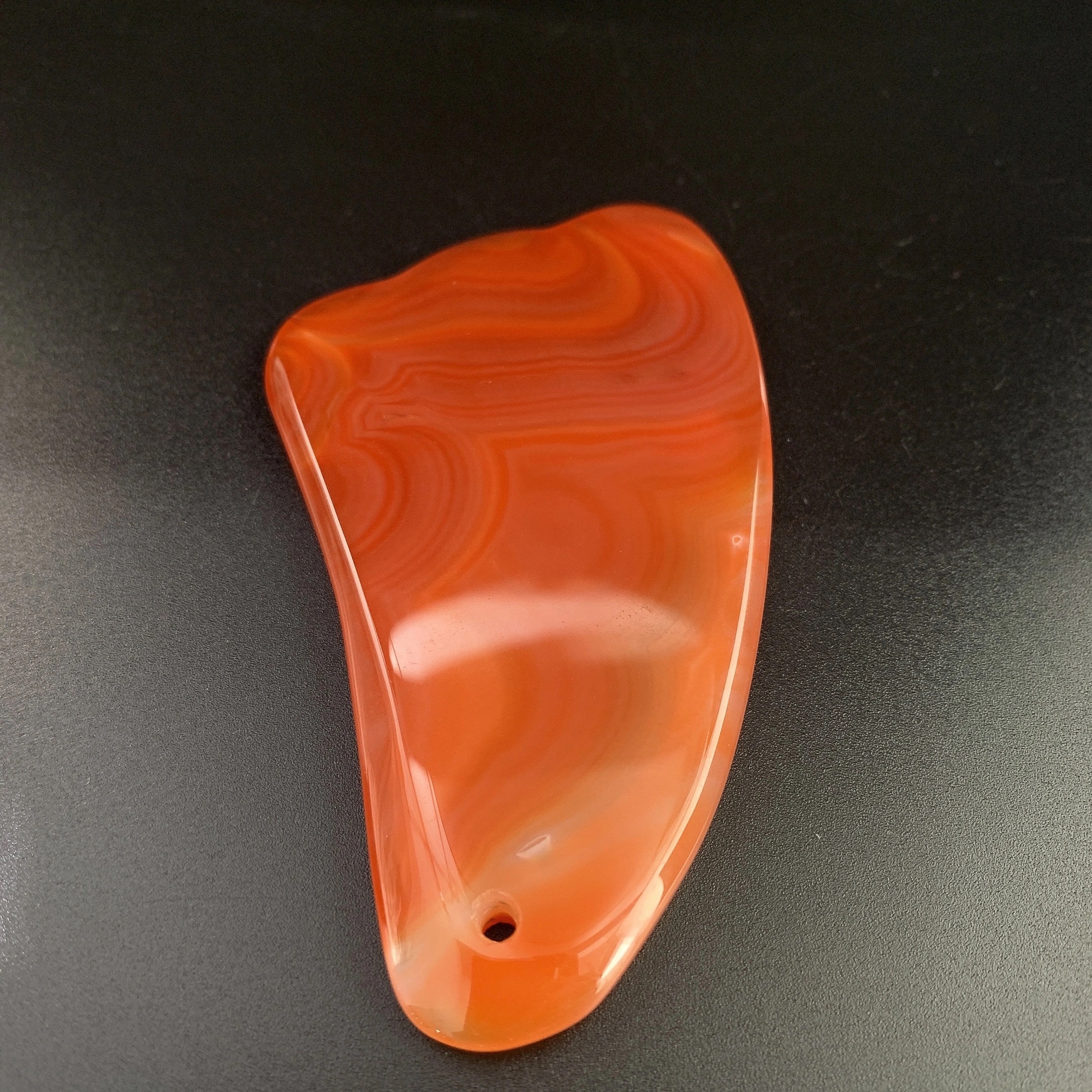 【 Oriental Jade 】 Natural agate chalcedony gua sha board, slimming face, jadeite, other ornaments, jade and jewelry Specification image