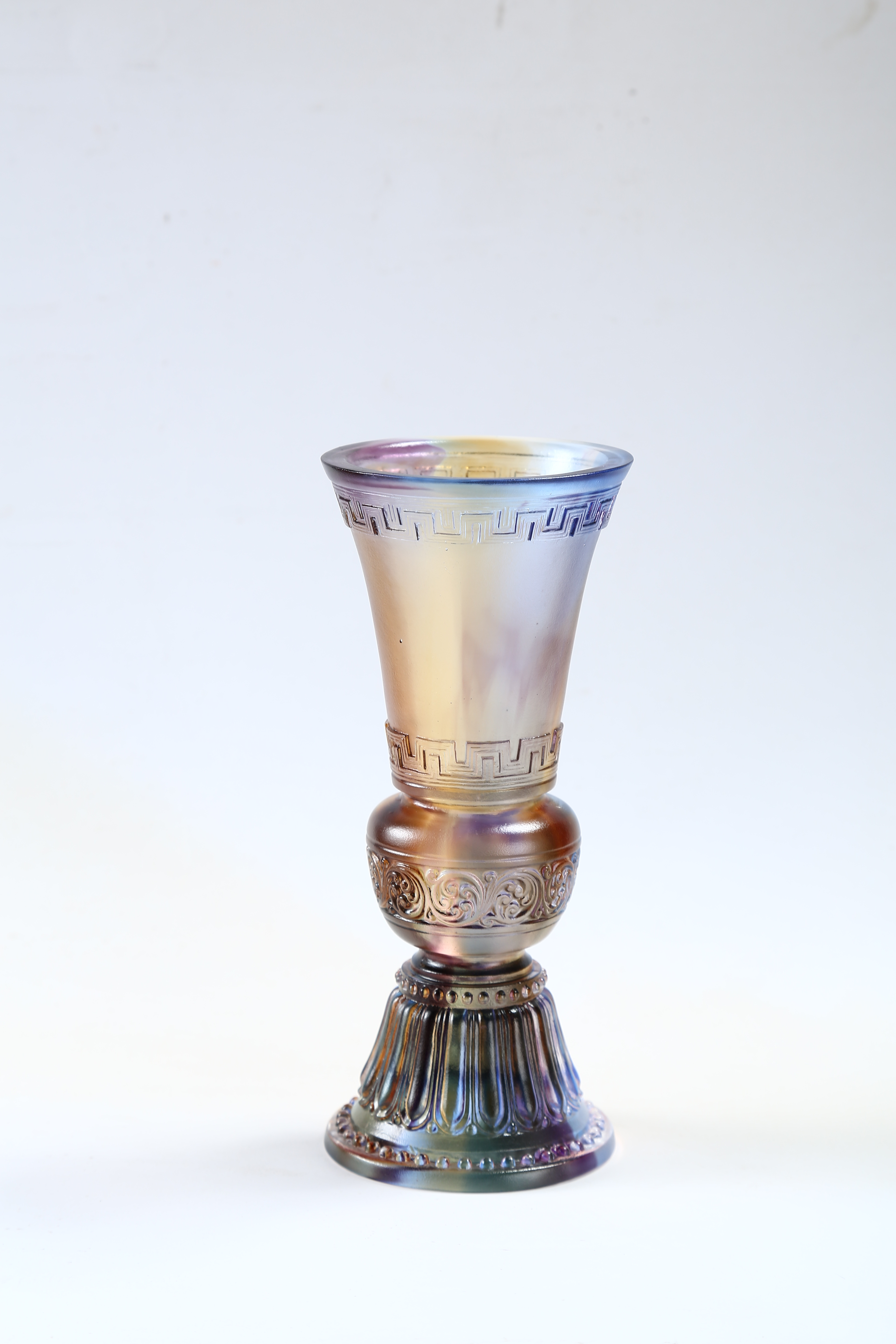 Ancient-style glazed handicrafts, glazed flower vases, home ornaments