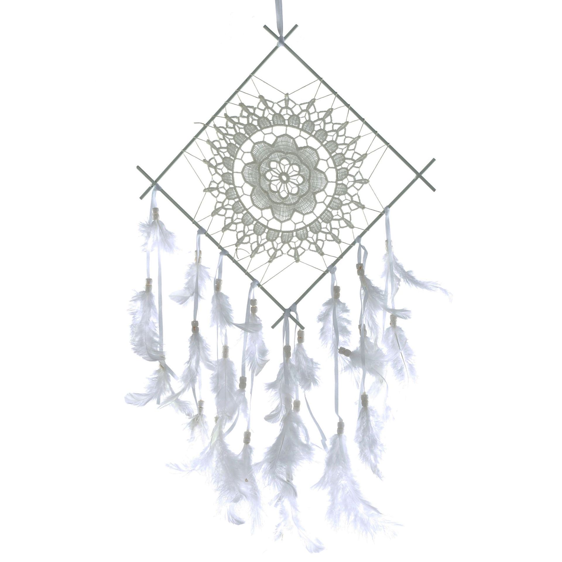 Tianbang dreamcatcher Handicrafts Feather Home Wall Decoration Creative Birthday Gift Dream Catcher 21DC039 Square