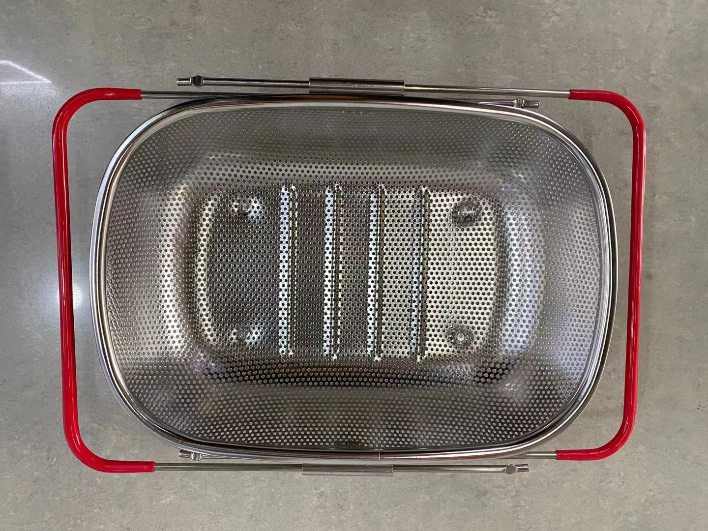 伸缩沥水篮   不锈钢蔬果篮    伸缩冲孔篮