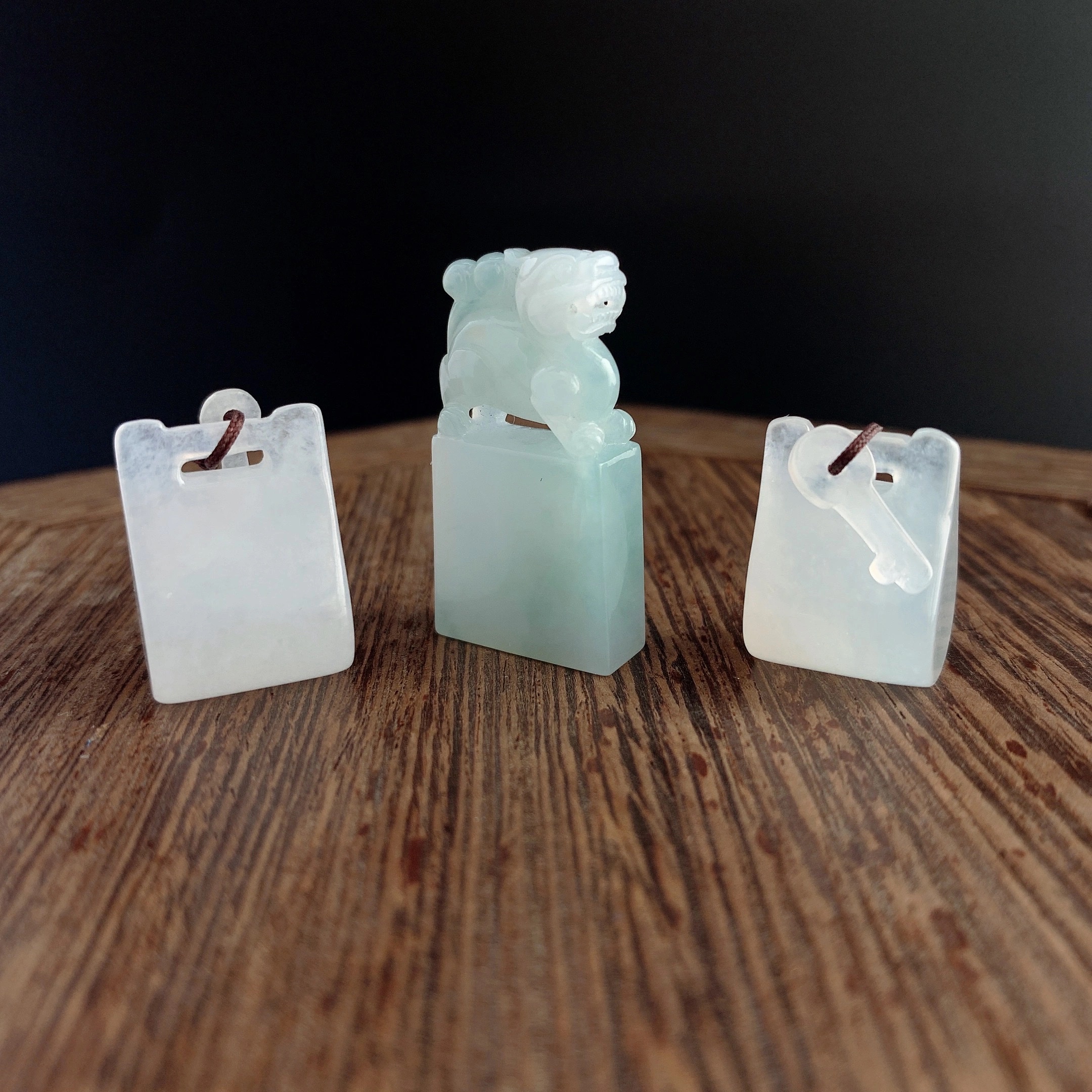 【 Oriental Jade 】 Natural Burmese jadeite and jade A-grade longevity lock pendant necklace, jadeite necklace