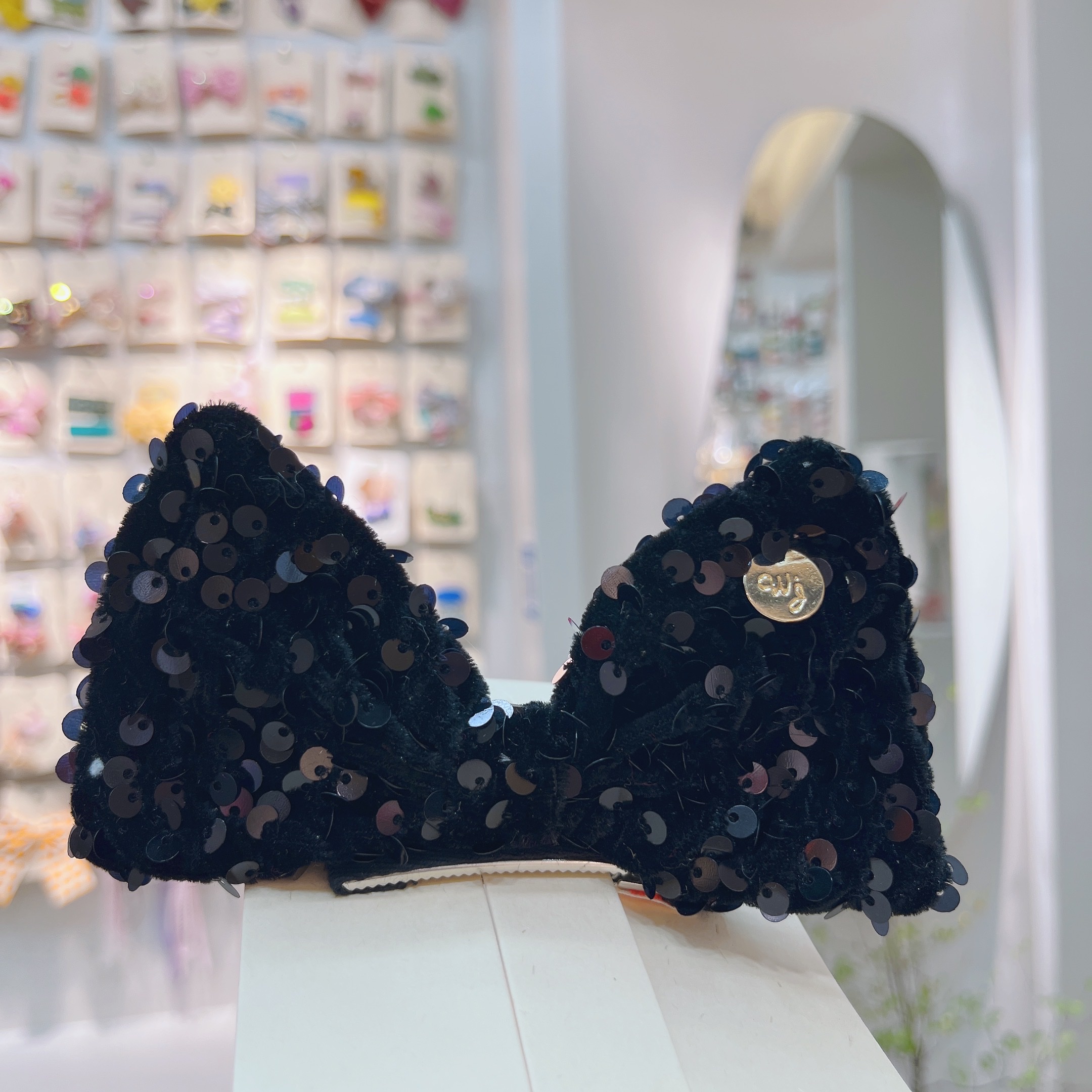 亮片立体领结详情1