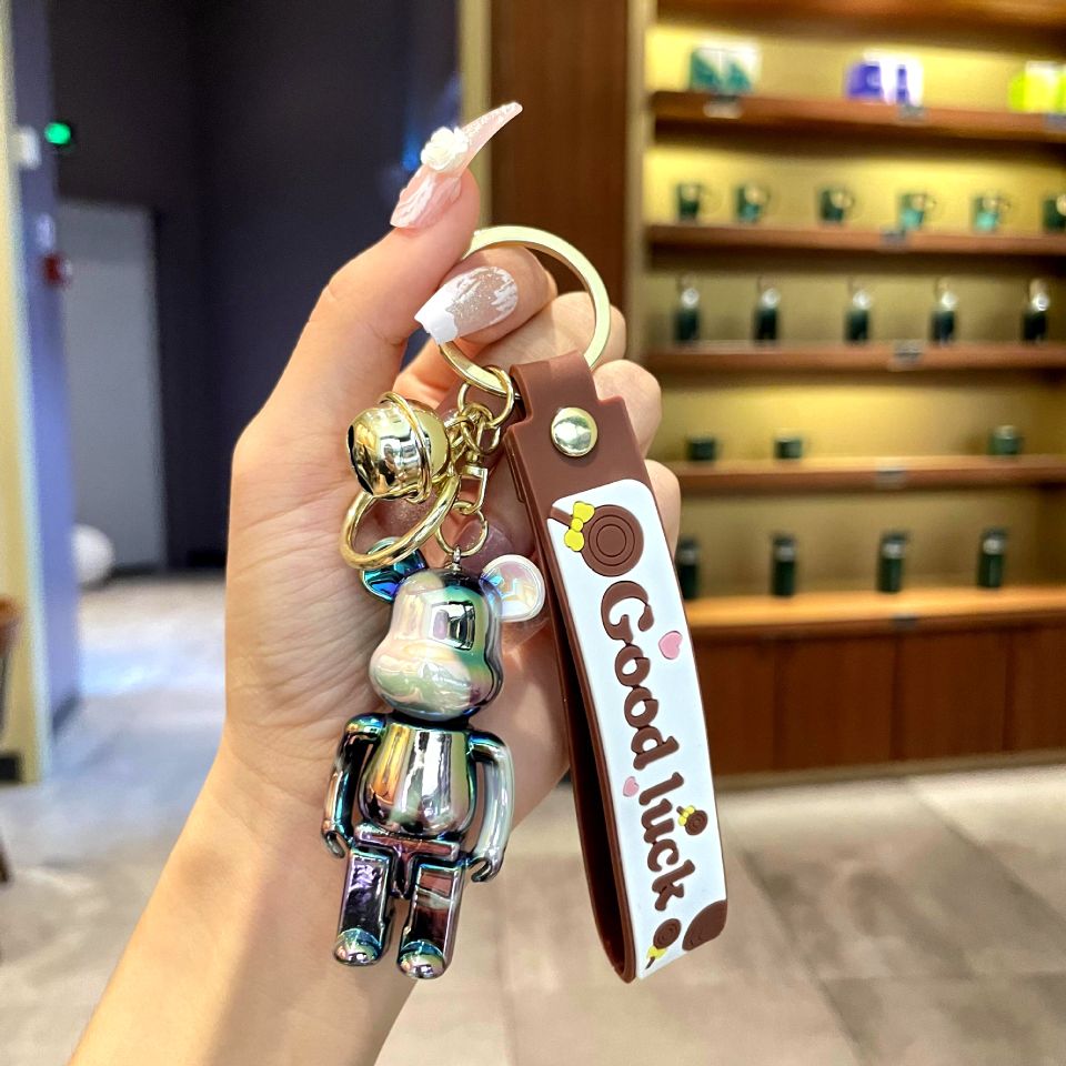 新款创意暴力小熊钥匙扣挂件精致时尚男女包包小挂饰车钥匙链批发 57