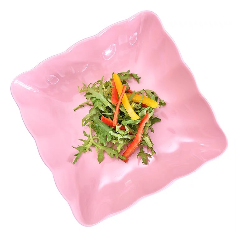 Yongsheng Pumpkin ins Home Creative Japanese-style Dinner plate eee square Plate, available in mixed colors Application Scenario