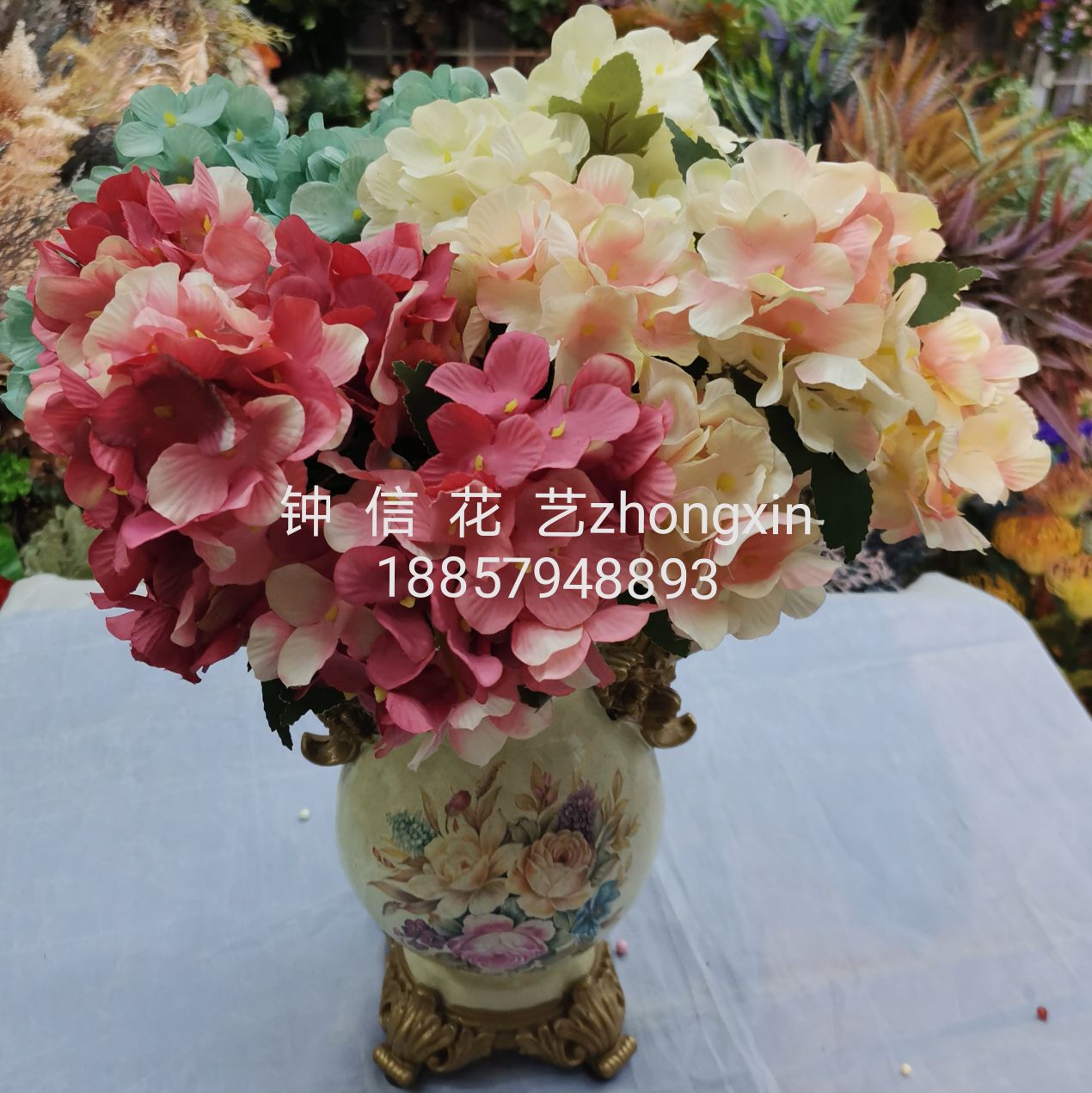Simulated European hydrangea violet Specification image