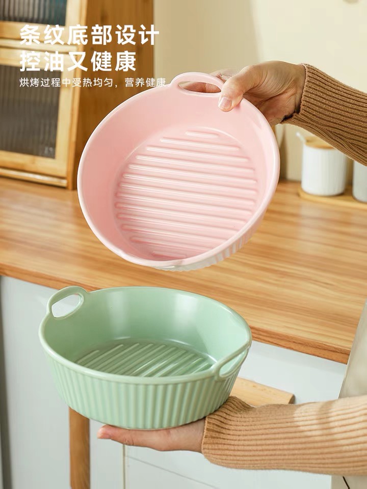 北欧风格/高级餐具/双耳烤盘细节图